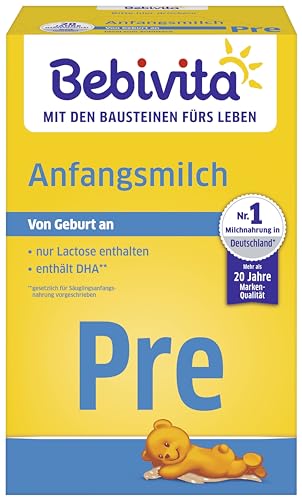 Bebivita Milchnahrung PRE Anfangsmilch, 5er Pack (5x500g)