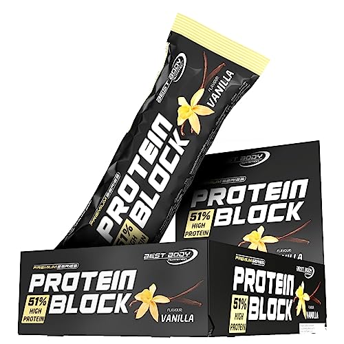 BBN Hardcore Protein Block Riegel, Vanille, 15 Stück