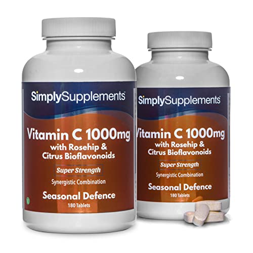 Vitamin C 1000mg - 360 Tabletten - Geeignet für Veganer - Versorgung für 1 Jahr - SimplySupplements