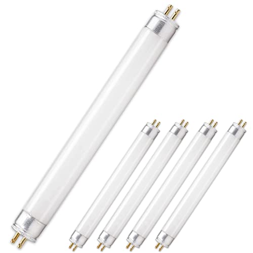 CLAR - Leuchtstoffröhren 6W, T5-Röhre, Leuchtstoffröhre, Miniaturröhren, T5 LD-Lampe. Fluorescent Lamp, Cold White 21,2 x 1,6 cm (6 Watts T5, Pack 5)