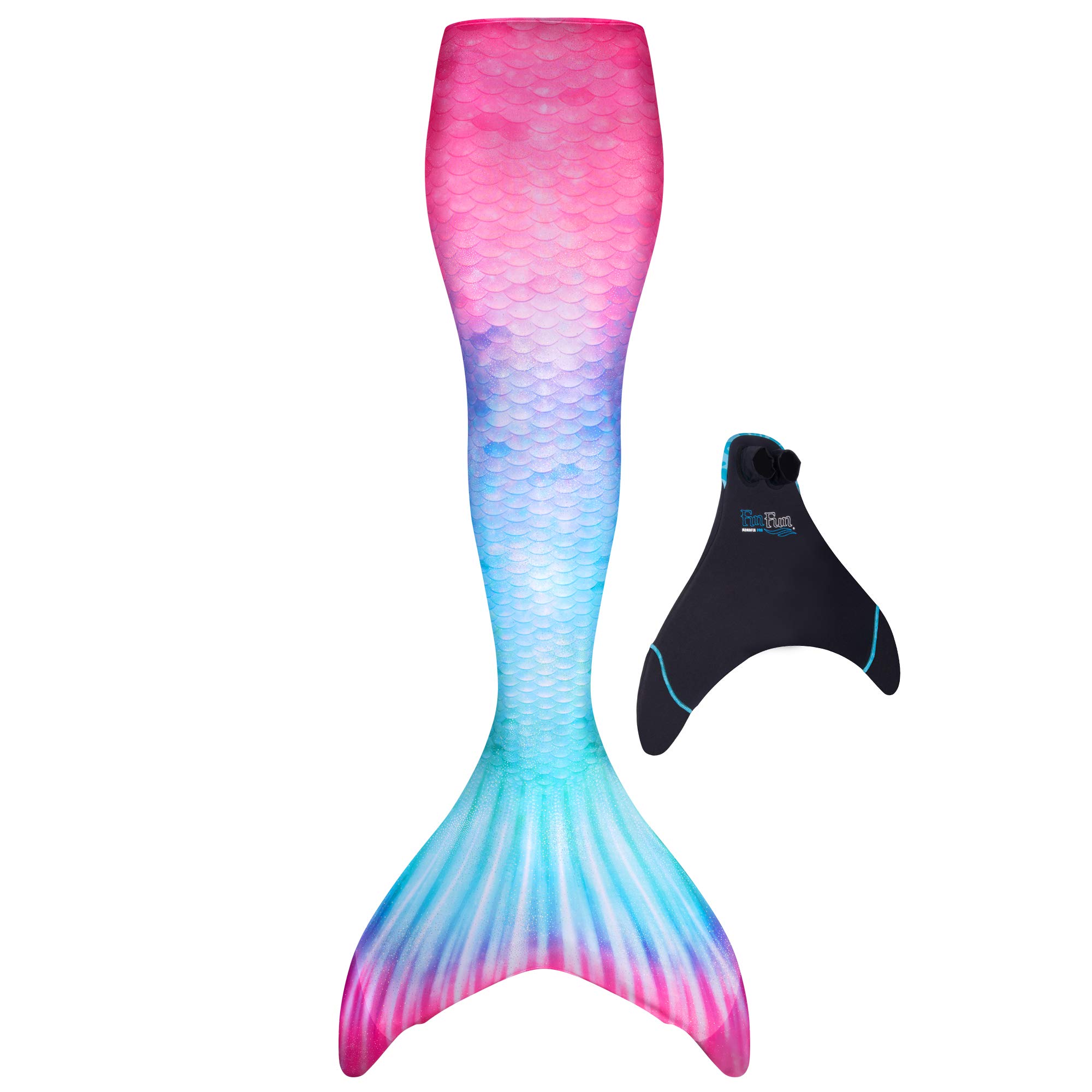 Fin Fun Limited Edition Mermaid Tail zum Schwimmen für Frauen, Teenager und Erwachsene mit Monoflosse, Small, Fiji Fantasy
