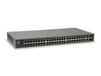 LevelOne 50-port fast ethernet switch 2xsfp/rj45 combo gigabit