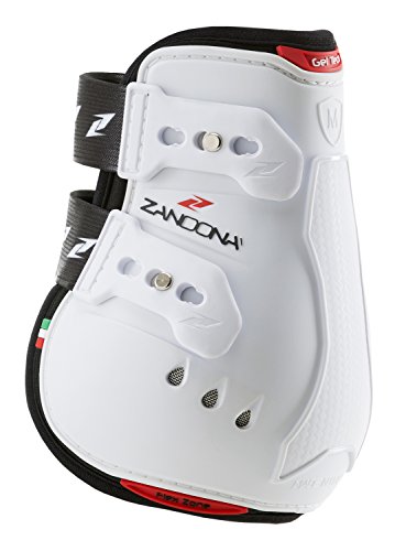 Zandonà E2118 Carbon Air Active Fit Fetlock Gamasche-Schutz des Pferdes Small weiß
