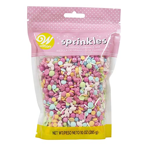 Wilton Sprinkles 10oz Shaped Sprinkles Mix (Flamingo)