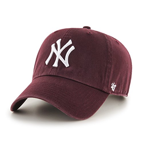 47 Unisex New York Yankees Kappe, (Dark Maroon), (Herstellergröße: One Size)