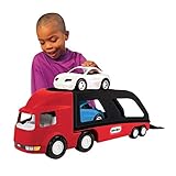 Little Tikes 484964E3X1 Großer Autotransporter - Spielzeugtransporter & zwei Autos - Fördert aktives und kreatives Spielen für Kleinkinder ab 12 Monaten bis 6 Jahren