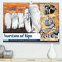 Feuersteine auf Rügen - Bildschöne Flintsteine am Ostseestrand (Premium hochwertiger DIN A2 Wandkalender 2022 Kunstdruck in Hochglanz)