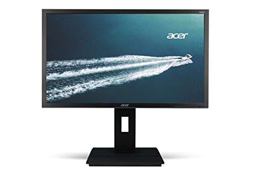 Acer B246HLymdprz 61 cm (24 Zoll) Monitor (VGA, DVI, USB-Hub, 5ms Reaktionszeit) dunkelgrau