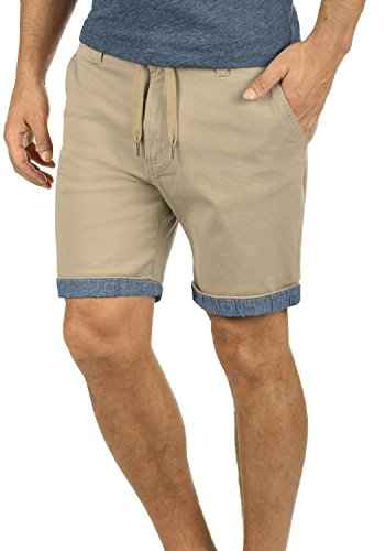 !Solid Lagoa Herren Chino Shorts Bermuda Kurze Hose Mit Kordel Aus Stretch-Material Regular Fit, Größe:XL, Farbe:Dune (5409)
