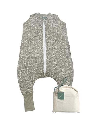 molis&co. Baby-schlafsack mit Füßen und Socke. 2.5 TOG. Größe: 100 cm (4 Jahre). Ideal für die Übergangszeit und den Winter. Elm. 100% Baumwolle (OEKO-TEX 100).