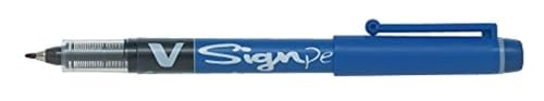 Pilot Sign Pen mit flüssiger Tinte weich M 2 mm Spitze 0,6 mm Strichbreite 12 Stück blau