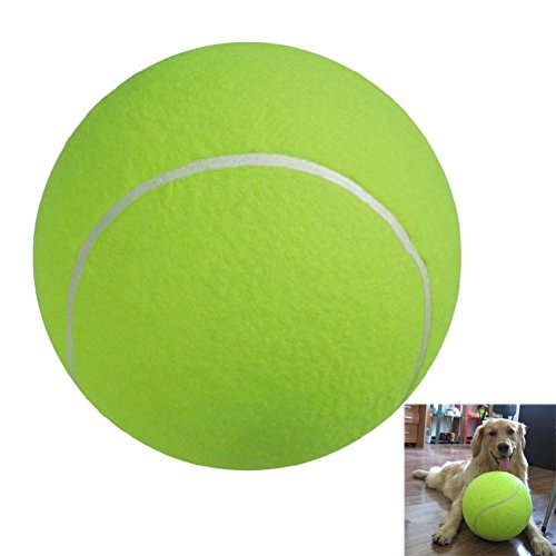 UEETEK 24CM Durchmesser Hund Chew Spielzeug Pet Ball Spielzeug Riesen Tennis Ball für große Haustier Spielen Ausübung