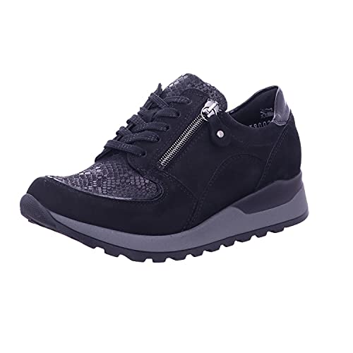 Waldläufer Damen Hiroko-Soft Sneaker Sneaker Größe 36.5 EU Schwarz (schwarz)