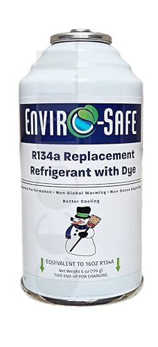 Kältemittel R134a Kühlmittel Klimamittel Ersatz Gas für R134a Auto A/C Klimaanlage Refill Dose Replacement Refrigerant with Dye - 6 oz