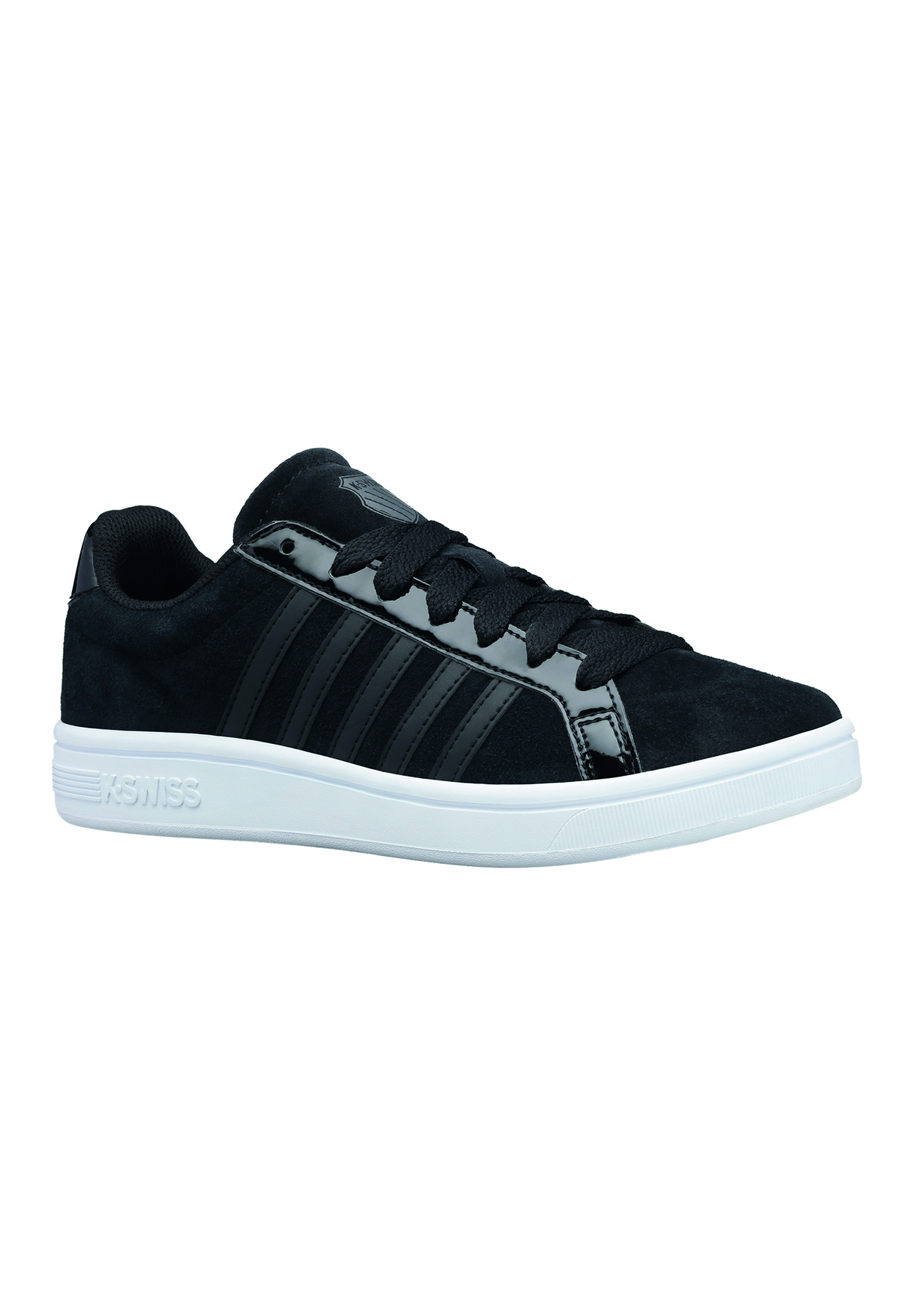 K-Swiss Damen Court TIEBREAK SDE Sneaker, Black/Black/White, 38 EU