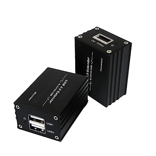 SPENFiLY USB Extender 70m Verlängerung Signalverstärker 2 Ports USB 2.0 auf RJ45 Netzwerk-Extender