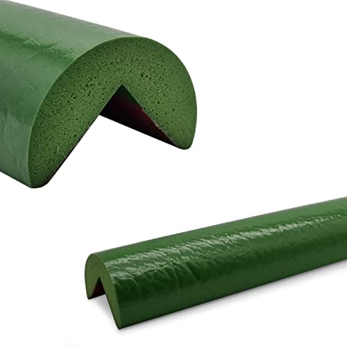 Betriebsausstattung24® Eckschutzprofil Typ A | Länge: 1,0 m | Material: hochflexiblem Polyurethan-Schaum | Selbstklebend | Farbe: grün | Kantenschutz