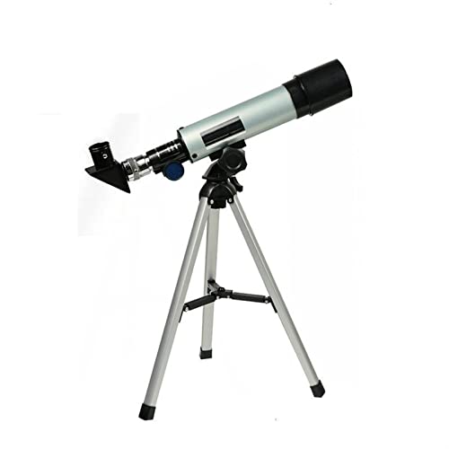 LITAWAY HD Monokular Teleskop Fernglas F36050M Astronomisches Teleskop mit tragbarem Stativ Monokular Zoom Teleskop Spektiv zum Beobachten von Mond Sternen Vogel (Farbe: Silber)