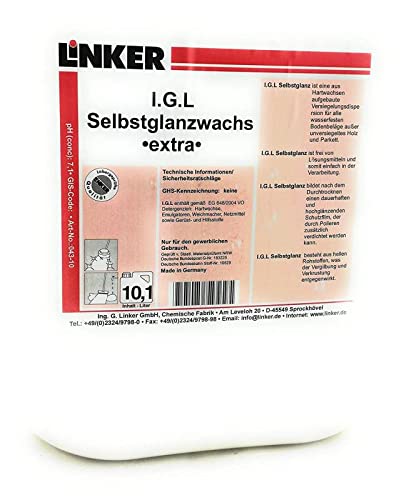Linker Chemie I.G.L. Selbstglanzwachs Extra 10,1 Liter Kanister | Reiniger | Hygiene | Reinigungsmittel | Reinigungschemie |