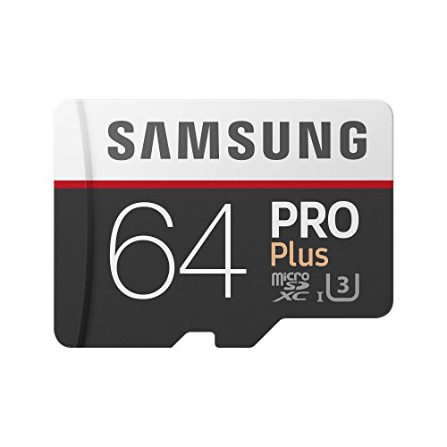 Samsung PRO Plus Micro SDXC 64GB bis zu 100MB/s, Class 10 U3 Speicherkarte (inkl. SD Adapter)