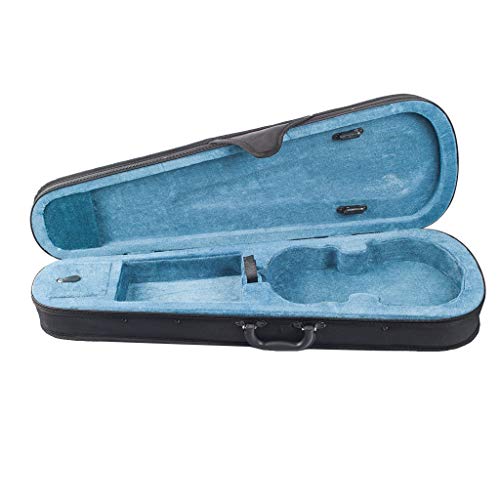 Sujhyrty 1/8 Violine Dreieckige Form Fall Box und Super Leicht mit Schultergurten Blau