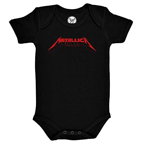 Metal Kids Metallica (Logo) - Baby Body, schwarz, Größe 68/74 (6-12 Monate), offizielles Band-Merch