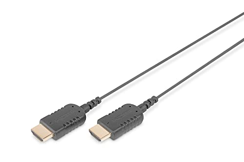 ednet 84458 HDMI High Speed Anschlusskabel, hoch flexibel, HDMI Typ-A, Ethernet, 4K Ultra HD mit 30 Hz, schwarz