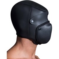 Neoprene Neo Bondage Hood 2.0: Neopren-Kopfmaske, schwarz (S/M)