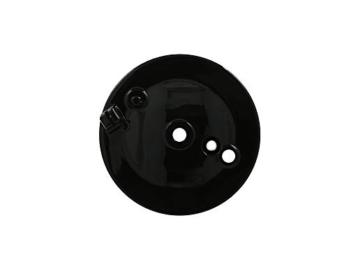 MZA Bremsschild hinten, schwarz, mit Bohrung für Bremskontakt - Simson S50, S51, S70, KR51/2 Schwalbe