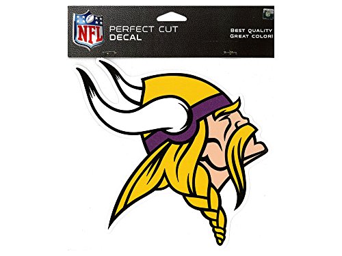NFL Minnesota Vikings gestanzter farbiger Aufkleber, 20,3 x 20,3 cm, Team-Farbe