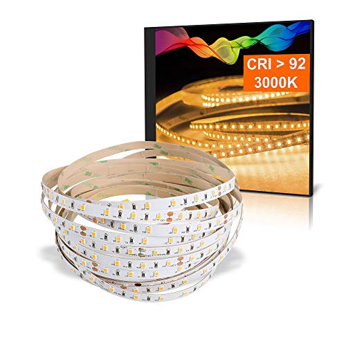 Mextronic LED Streifen LED Band LED Strip 2835 Warmweiß (3000K) CRI 92 36W 5 Meter 24V IP44