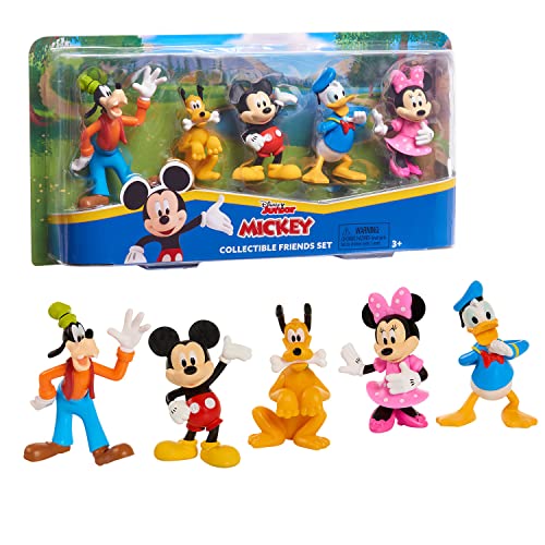Just Play Mickey Mouse Collectible Figure Set, 5 Pack, Kids Toys for Ages 3 Up by
