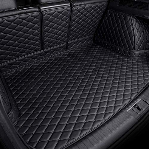 Leder Kofferraummatte Kofferraumwanne für Range Rover Sport 2014-2017,rutschfest Kofferraum Schutzmatte,Kofferraumschutz Autozubehör,Allblack