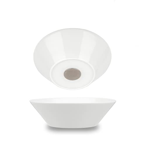 silwy® Porzellan-Magnet-Bowls (2er-Set) - perfekt für Camping, Caravaning und Boating - rutschfestes Geschirr ohne jegliches Klappern stapelbar