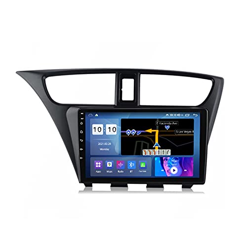 ADMLZQQ Für Honda Civic 2012-2017 Android 10.0 9 Zoll Auto Stereo Radio Multimedia GPS Navigation, FM/RDS/Bluetooth/Lenkradsteuerung/Rückfahrkamera,M200s8core2+32