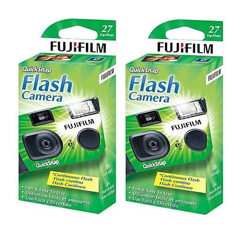 Fujifilm Quicksnap Flash 400 Einwegkamera mit Blitz, 2 Stück