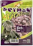 petman Vital Power Elch, 6 x 1000g-Beutel, Tiefkühlfutter, gesunde, natürliche Ernährung für Hunde, Hundefutter, Barf, B.A.R.F.