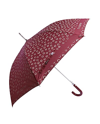 DON ALGODON Durchsichtiger Regenschirm, Stockschirm 60 cm Ø104 cm Eleganter Regenschirm Damen Lucía Bordeaux