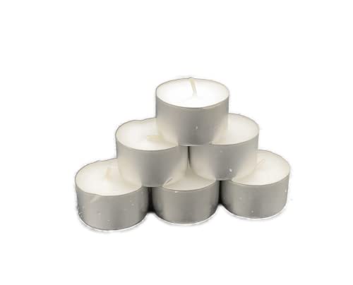 bolsius - 300 Teelichter in Premium Qualität mit 8 Stunden Brenndauer - Kerzen in Weiß mit Silberschale für Windlichter, die Gastro/Gastronomie & Weihnachten - Großpackung mit Langer Brennzeit