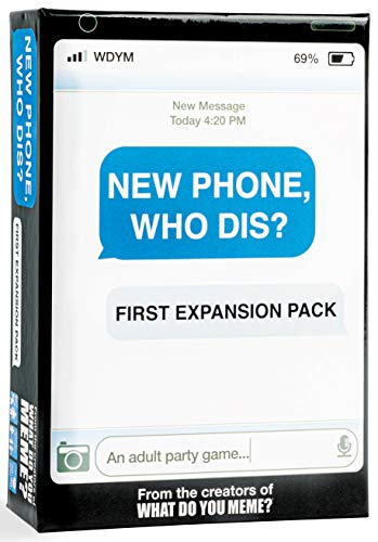 WHAT DO YOU MEME? Neues Telefon, wer dis? Erweiterungspack – entworfen, um zu einem neuen Telefon hinzugefügt zu werden, wer dis? Core Game