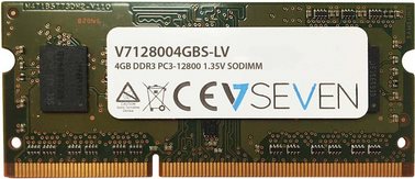 V7 V7128004GBS-LV Notebook DDR3 SO-DIMM Arbeitsspeicher 4GB (1600MHZ, CL11, PC3-12800, 204pin, 1.35 Volt, Low Voltage)