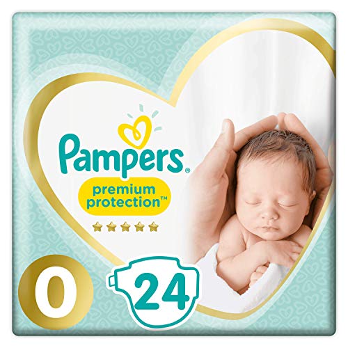 Pampers Premium Protection New Baby Windeln, 1,5-2,5 kg, 24x2 Windeln, Größe 0
