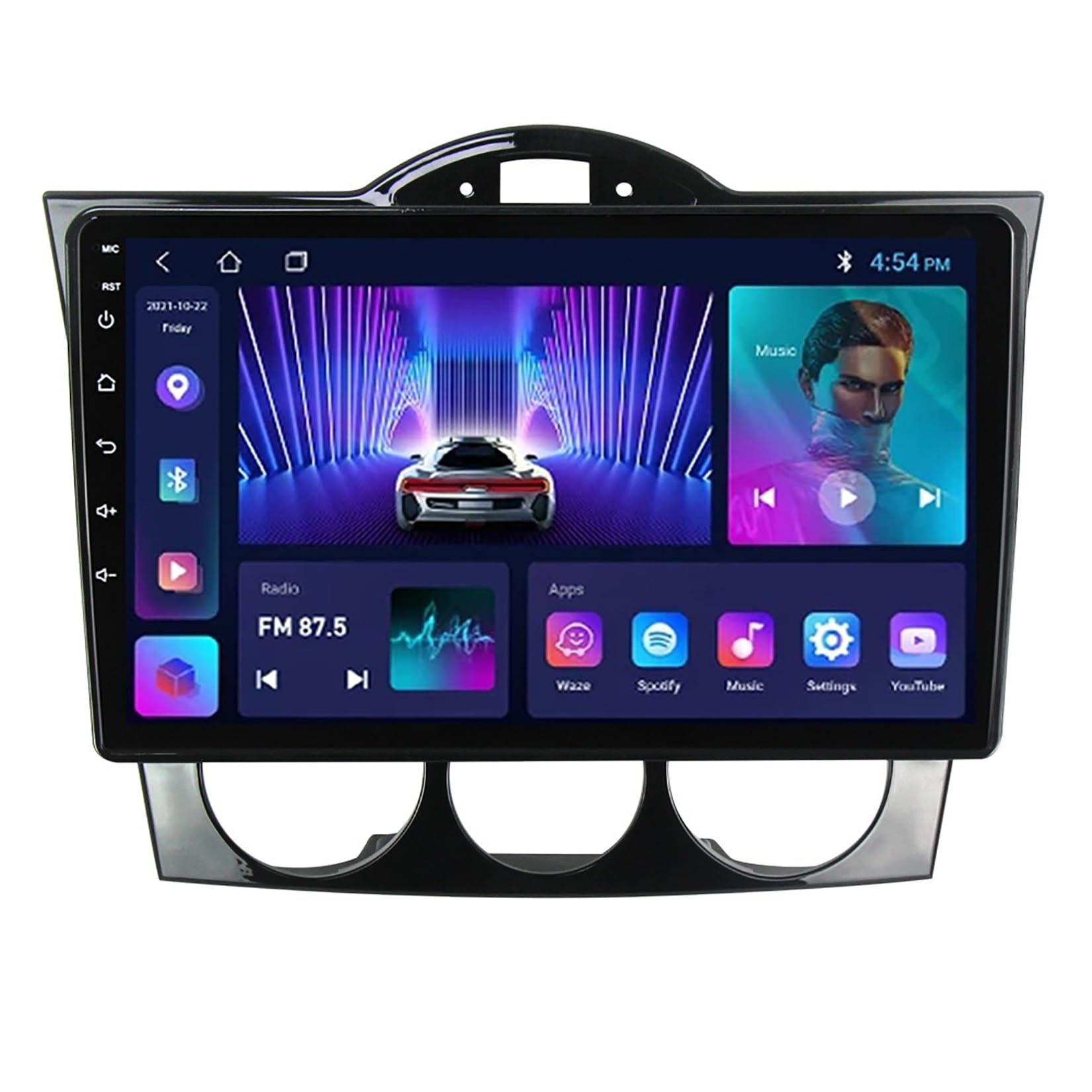 9 Zoll Touchscreen Android 12 Autoradio Für Mazda RX8 2008-2021 Mit GPS Navigation Unterstützung Wireless Carplay Android Auto/HiFi/WiFi/GPS/RDS/DSP/Lenkradsteuerung + Rückfahrkamera (Size : M700S -
