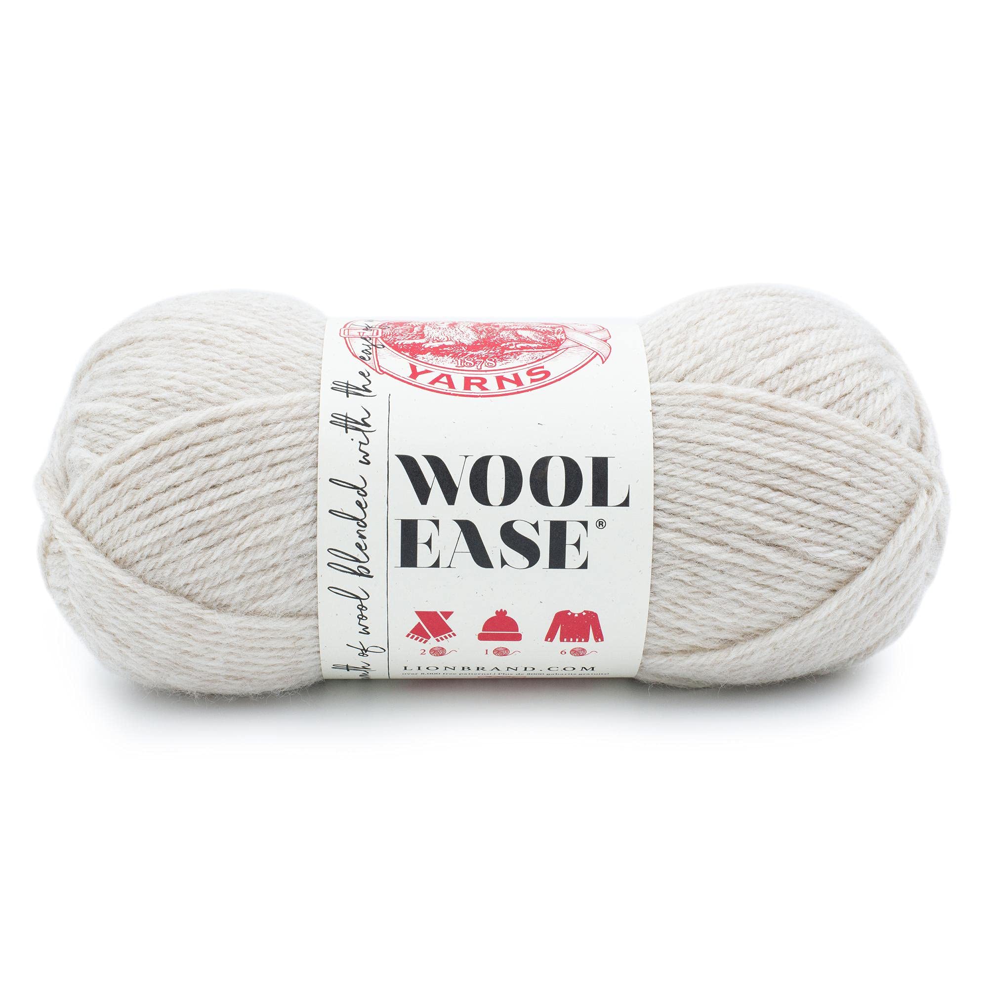 Lion Brand Yarn Wool Ease Garn, Leinen