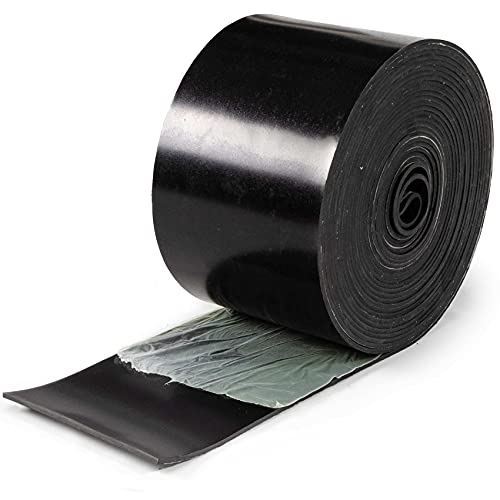 ANRO Gummistreifen Gummimatte Stärke schwarz Vollgummi Hartgummi Schürfleiste SBR Gummiauflage 3mm Größe 20CM x 10M