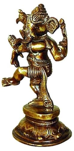 Statue de ganesh dansant - h 14 5 cm