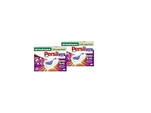 Persil Power Bars Color Waschmittel 32 WL (2 x 16 Waschladungen), vordosiertes Buntwaschmittel mit biologisch abbaubarem Schutzfilm, für reine Wäsche & hygienische Frische für die Maschine