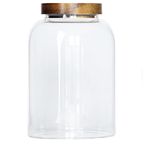 bjyx Transparentes Glas luftdichtes Glas mit luftdichtem Deckel für Kaffee-Bonbons (Kapazität: 1.3 Liter / 2 Liter / 2,8 Liter) (Größe : 2L)