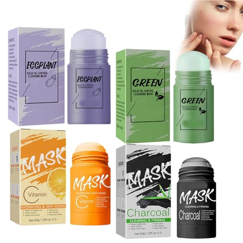 Grüntee-Maske, Tonstift-Gesichtsmaske, Hautpflege, Porenlos, Tiefenreinigung, Porenlose Grüntee-Tiefenreinigungsmaske, Porenlose, Tiefenreinigende Grüntee-Gesichtsmaske (MIX)