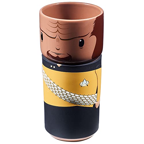 Numskull Offizieller Star Trek Worf CosCup – Keramikbecher mit Gummimanschette 400 ml